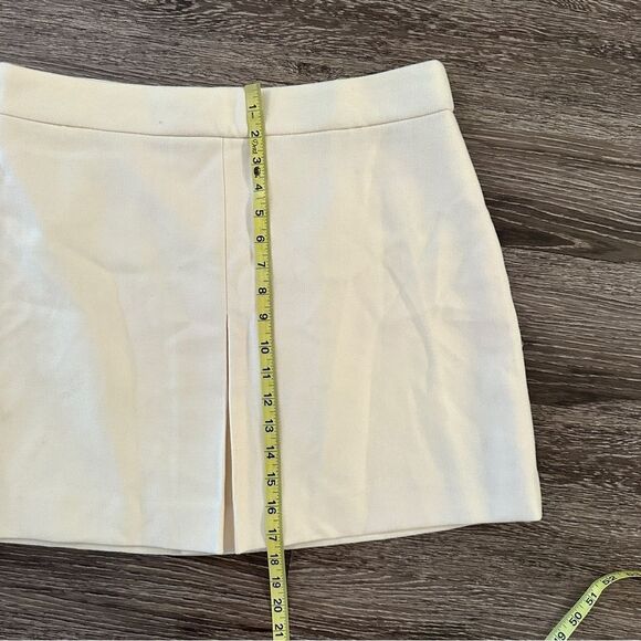 J. Crew Cream Wool Mini Skirt - Picture 5 of 6